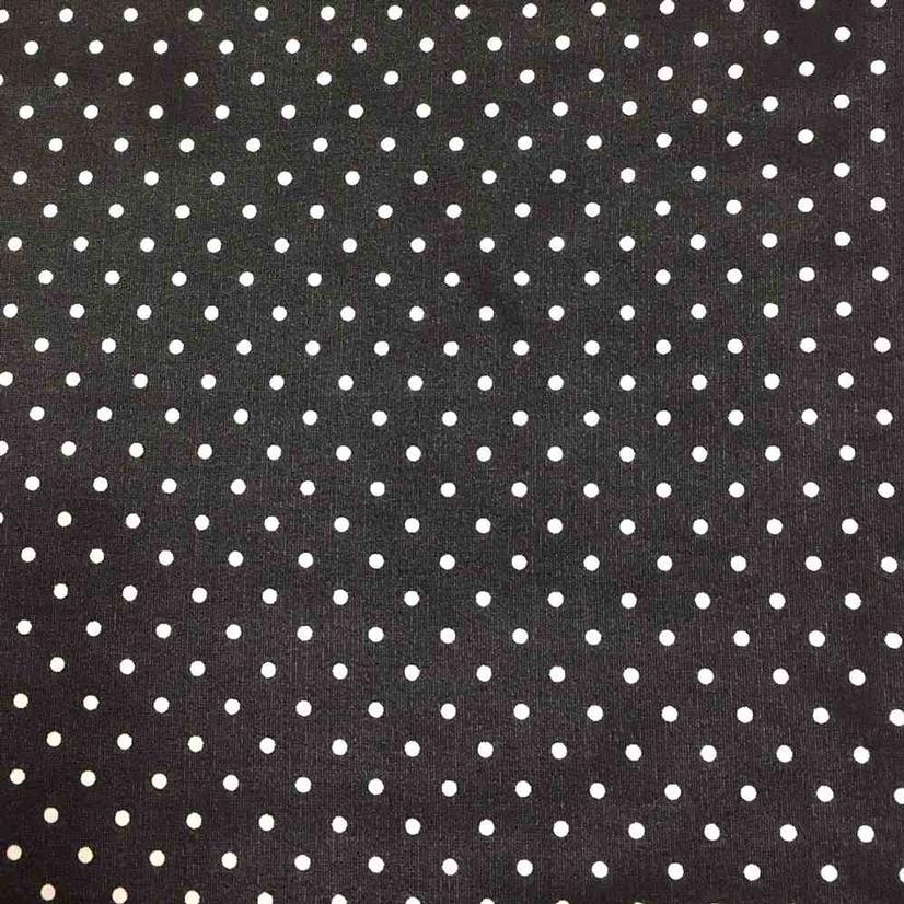 Wyoming Traders Apparel Black / 34.5"x34.5" Wild Rag Cowboy Polka Dot Silk 34.5x34.5