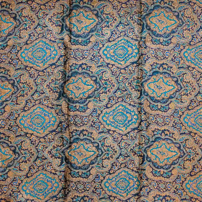 Wyoming Traders Apparel Blue / 34"x34" Wyoming Traders Blue And Gold Paisley Wild Rag