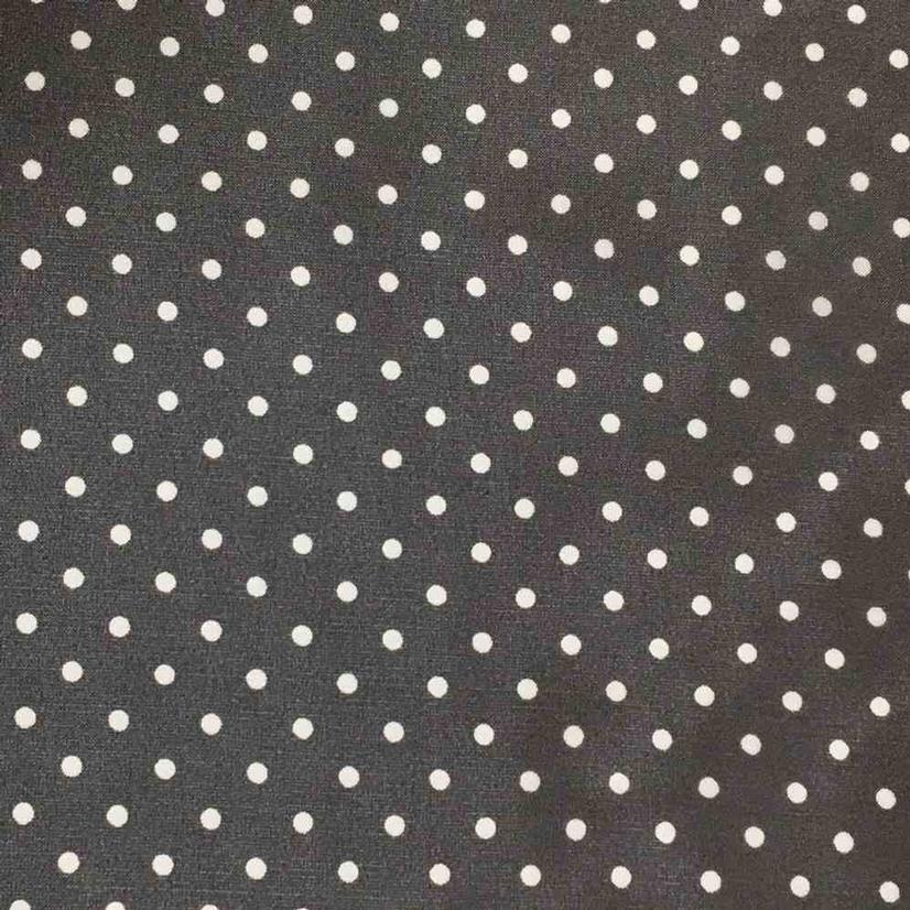 Wyoming Traders Apparel Charcoal / 34.5"x34.5" Wild Rag Cowboy Polka Dot Silk 34.5x34.5