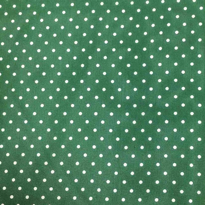 Wyoming Traders Apparel Forest / 34.5"x34.5" Wild Rag Cowboy Polka Dot Silk 34.5x34.5