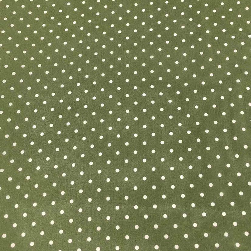 Wyoming Traders Apparel Sage / 34.5"x34.5" Wild Rag Cowboy Polka Dot Silk 34.5x34.5