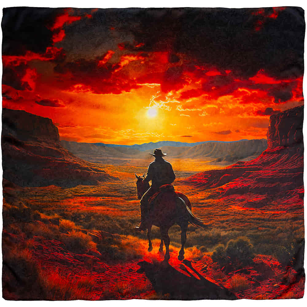 Wyoming Traders Apparel Wyoming Trader Sunset Rider Wild Rag