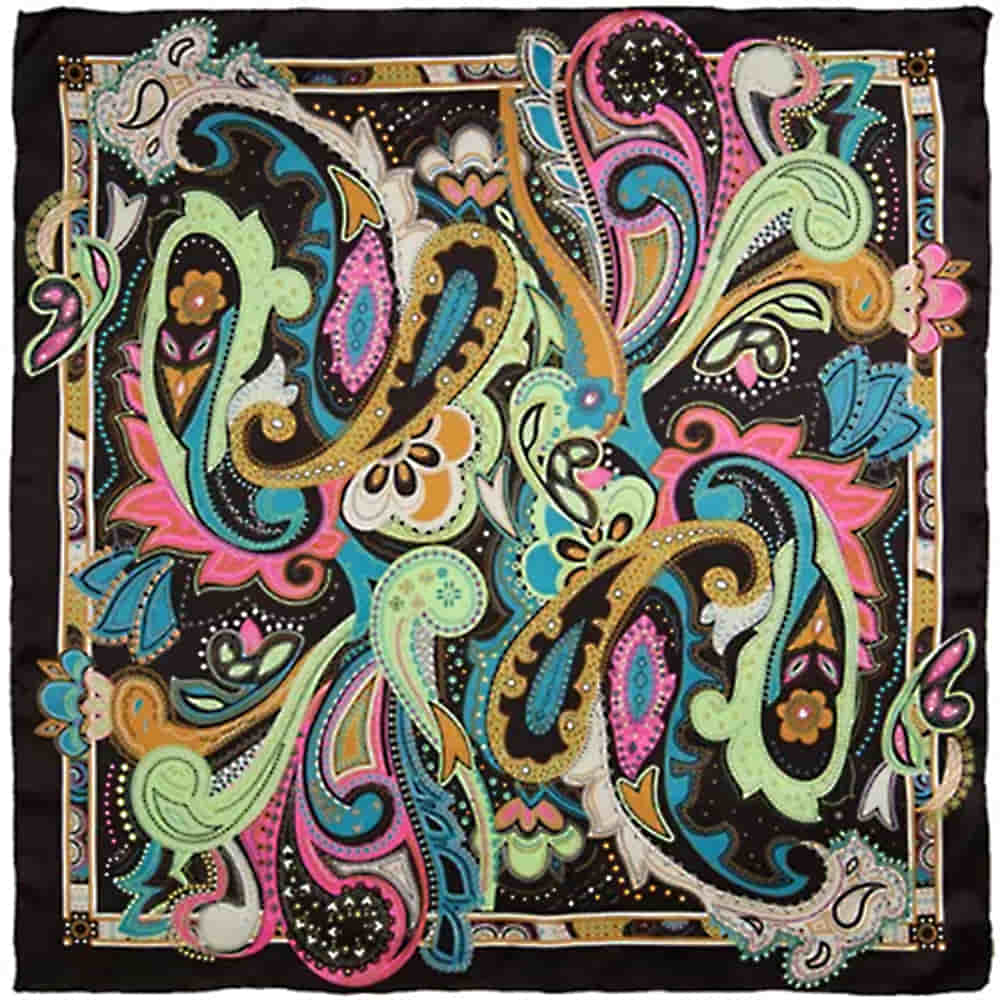 Wyoming Traders Apparel Wyoming Traders Charmeuse J-Dazzle Silk Scarf