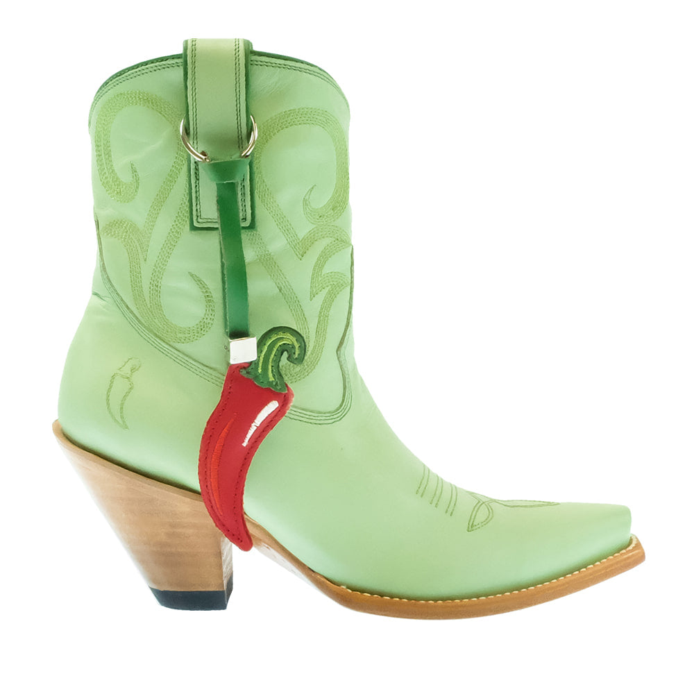 Yippee Ki Yay By OG Footwear Old Gringo Yippee Ki Yay Women's Green Chili Shortie Booties