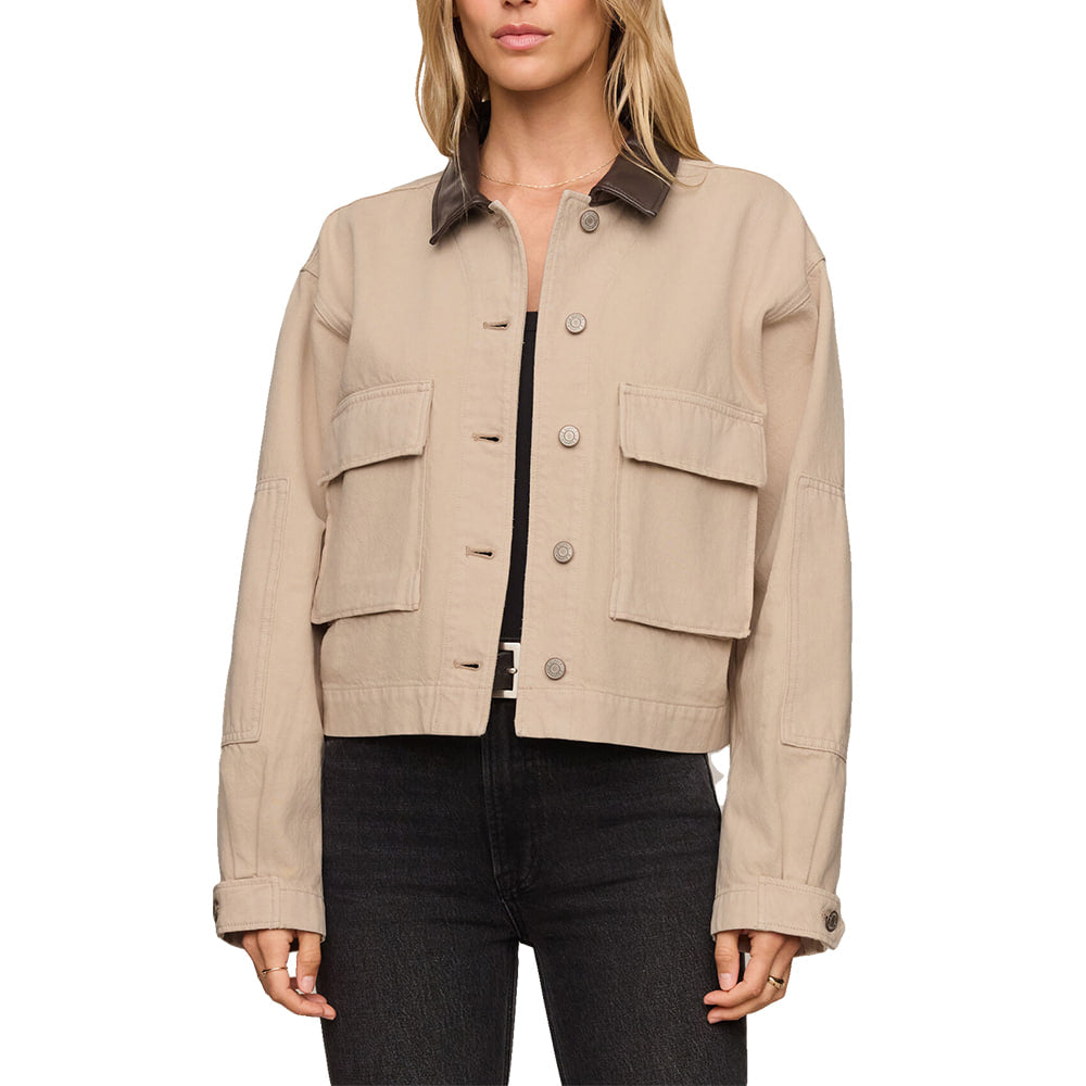 Z Supply Apparel Rey Cropped Chore Jacket