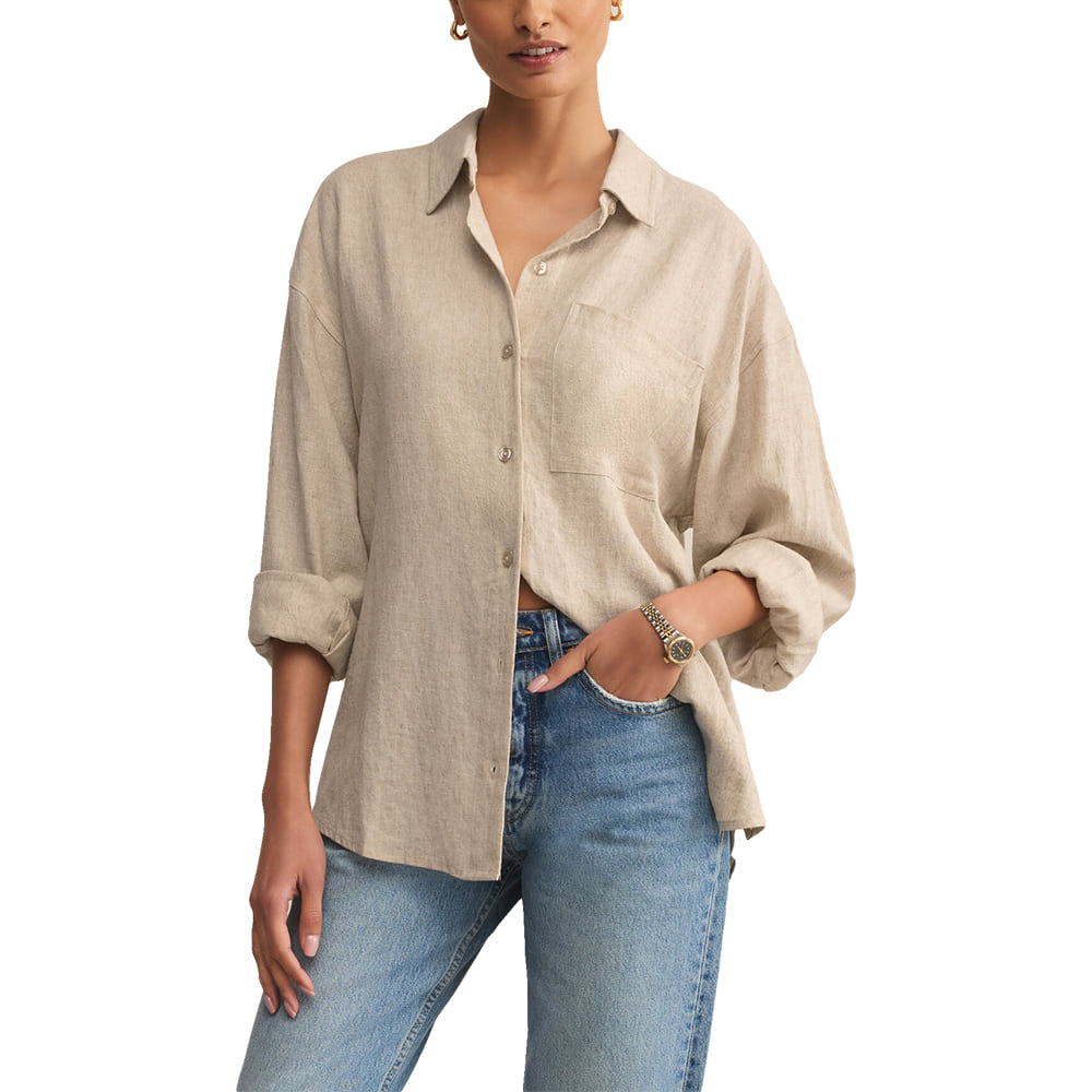 Z Supply Apparel Z Supply Alfie Flax Button Up Shirt