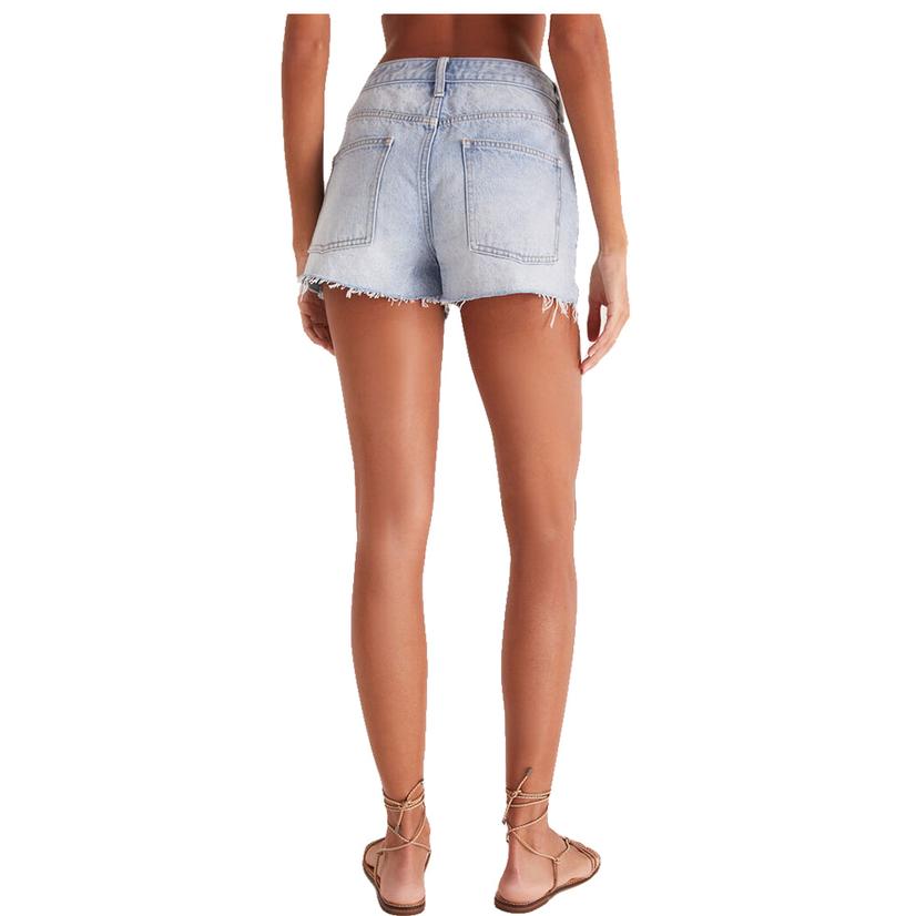 Z Supply Apparel Z Supply Indigo Classic Hi-Rise Women's Denim Shorts