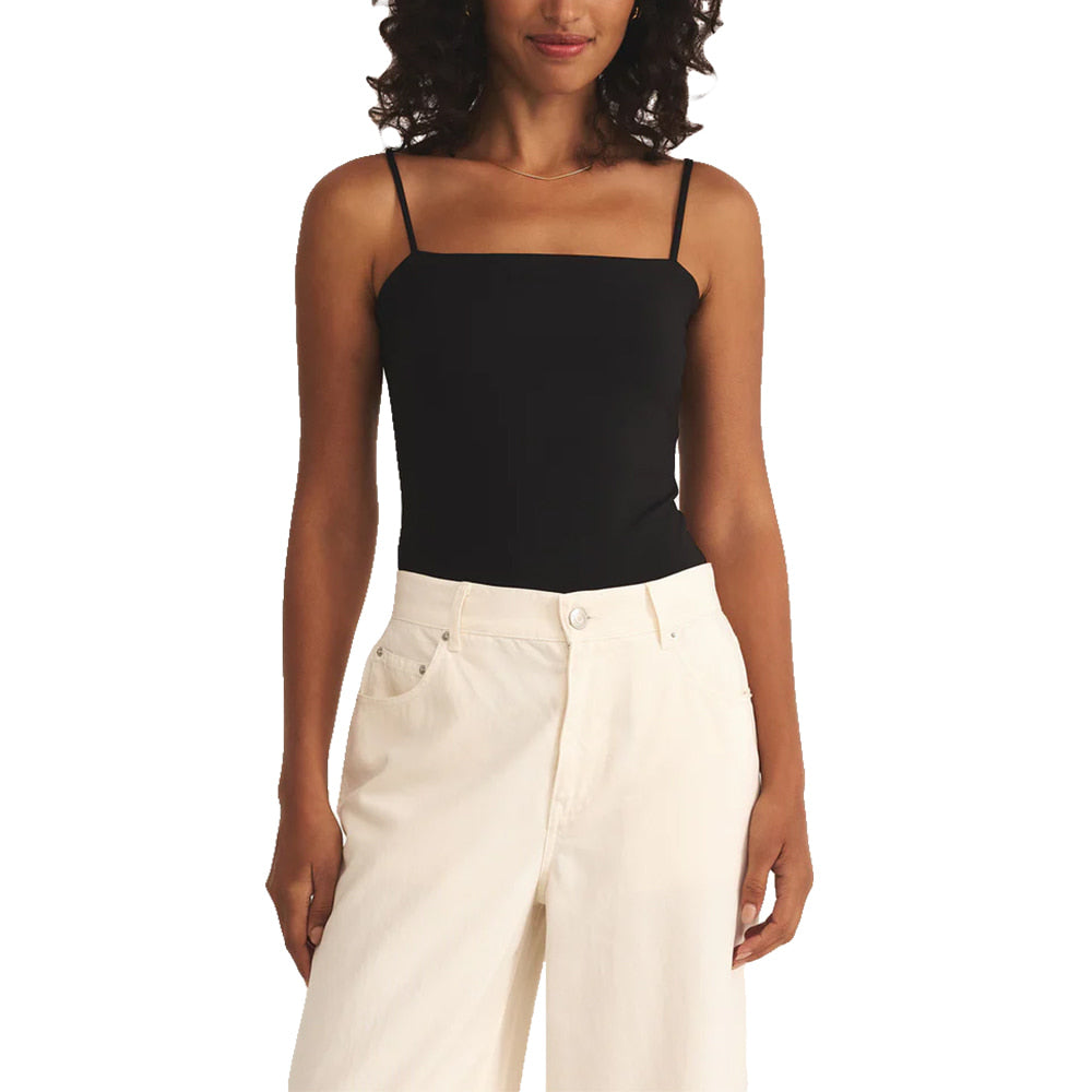 Z Supply Apparel Z Supply Lane Luxe Women's Black Smooth Bodysuit