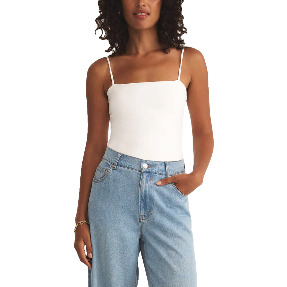 Z Supply Apparel Z Supply Lane Luxe Women's Smooth White Bodysuit