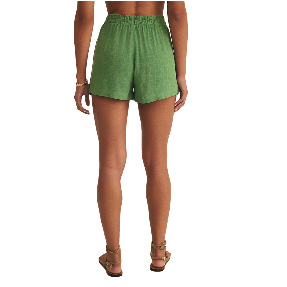 Z Supply Apparel Z Supply Scout Linen Rayon Women's Shorts In Lawn
