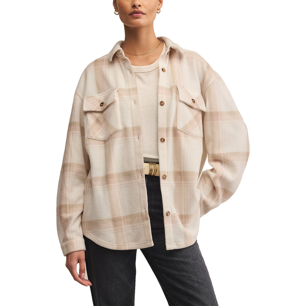 Z Supply Apparel Z Supply Two Toned Smokey Fleece Hiker Women's Jacket