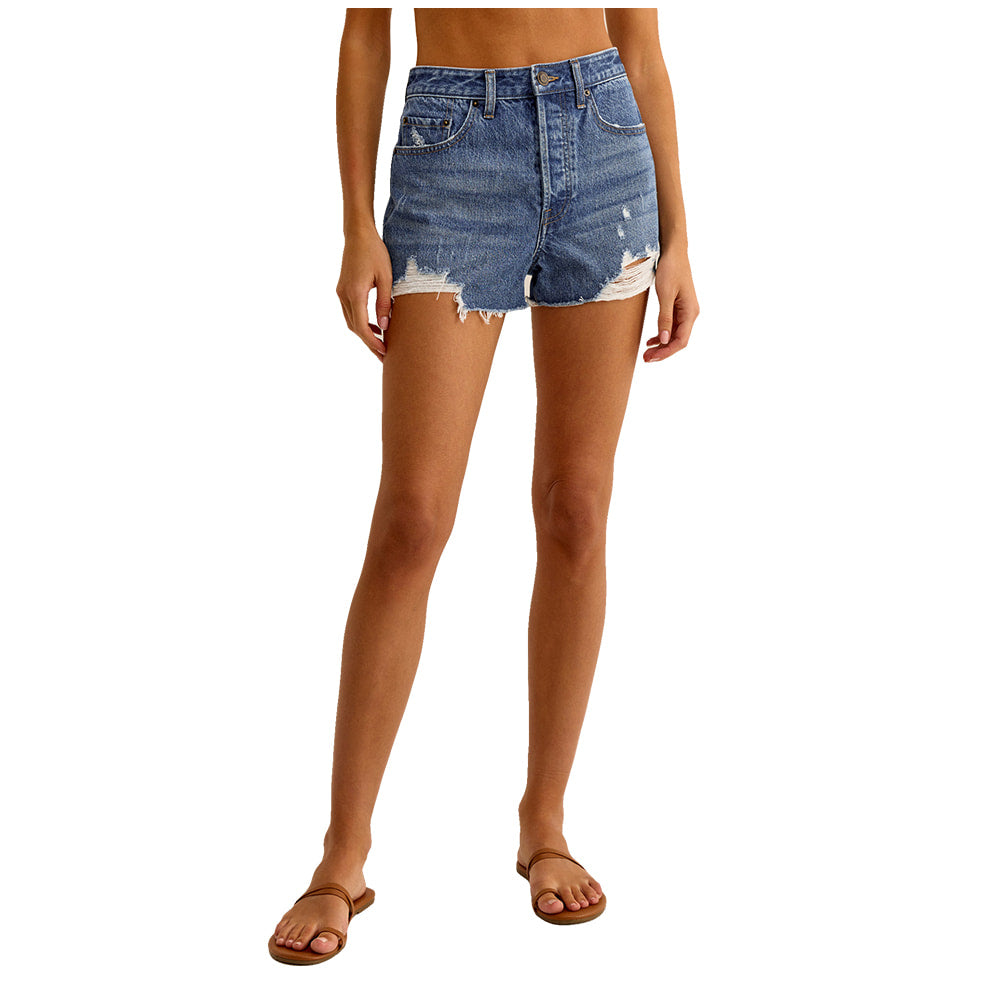 Z Supply Apparel Z Supply Women's Vintage Indigo High Rise Short