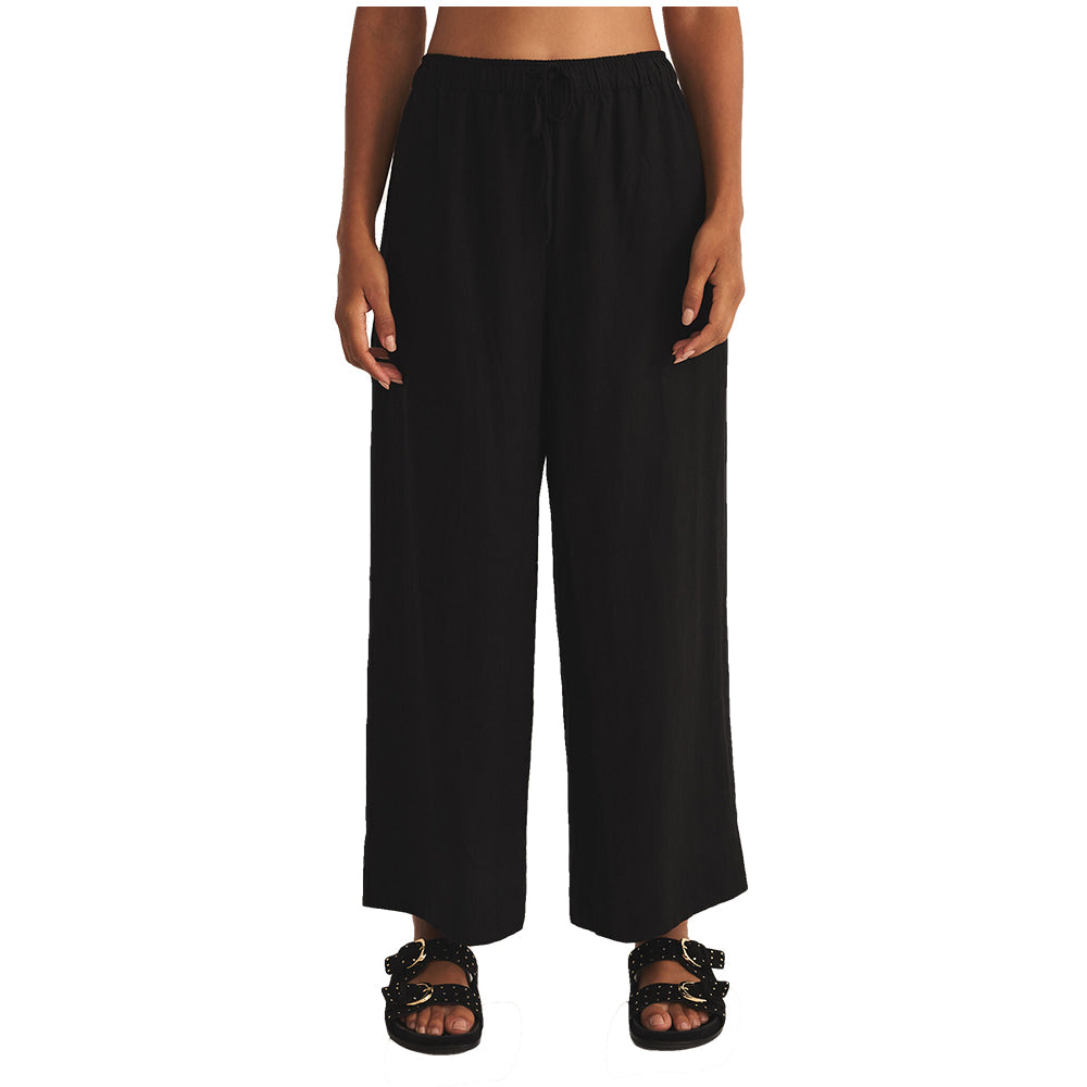 Z Supply Apparel Z Supply Womens Easton Black Linen