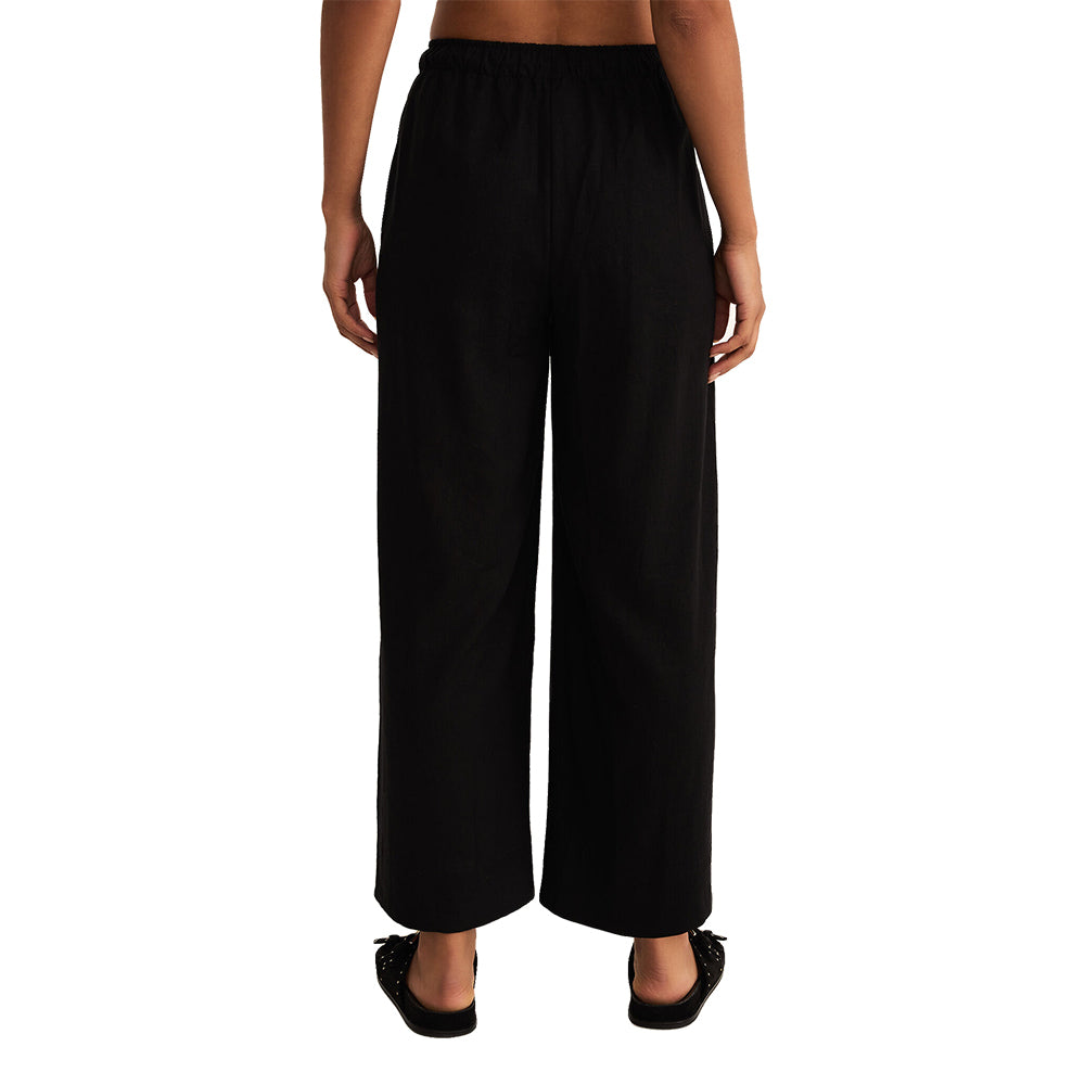 Z Supply Apparel Z Supply Womens Easton Black Linen