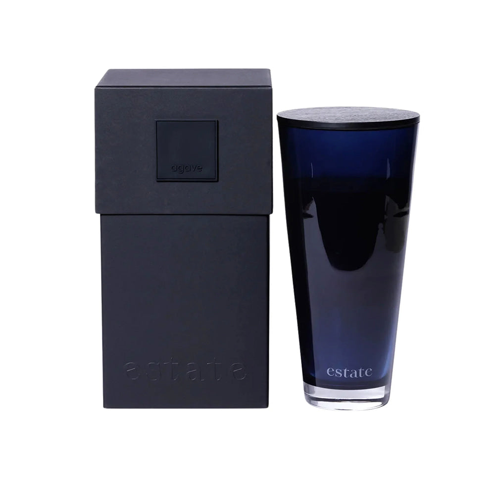 Zodax Home Decor Zodax Estate Candle Navy Blue Agave 57oz