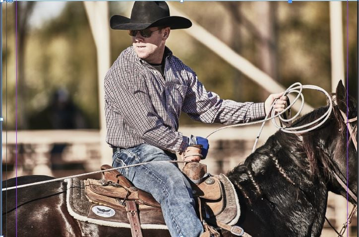 Trevor Brazile roping with Cactus rope and riding Trevor Brazile Relentless Saddle Pad