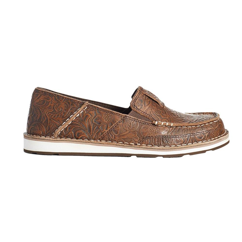 Ariat Brown Floral Tooled Women's Cruisers