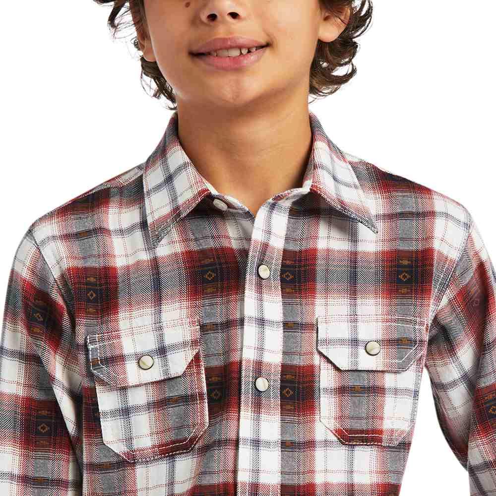 Ariat Hayne Long Sleeve Button-Down Snap Boy's Shirt