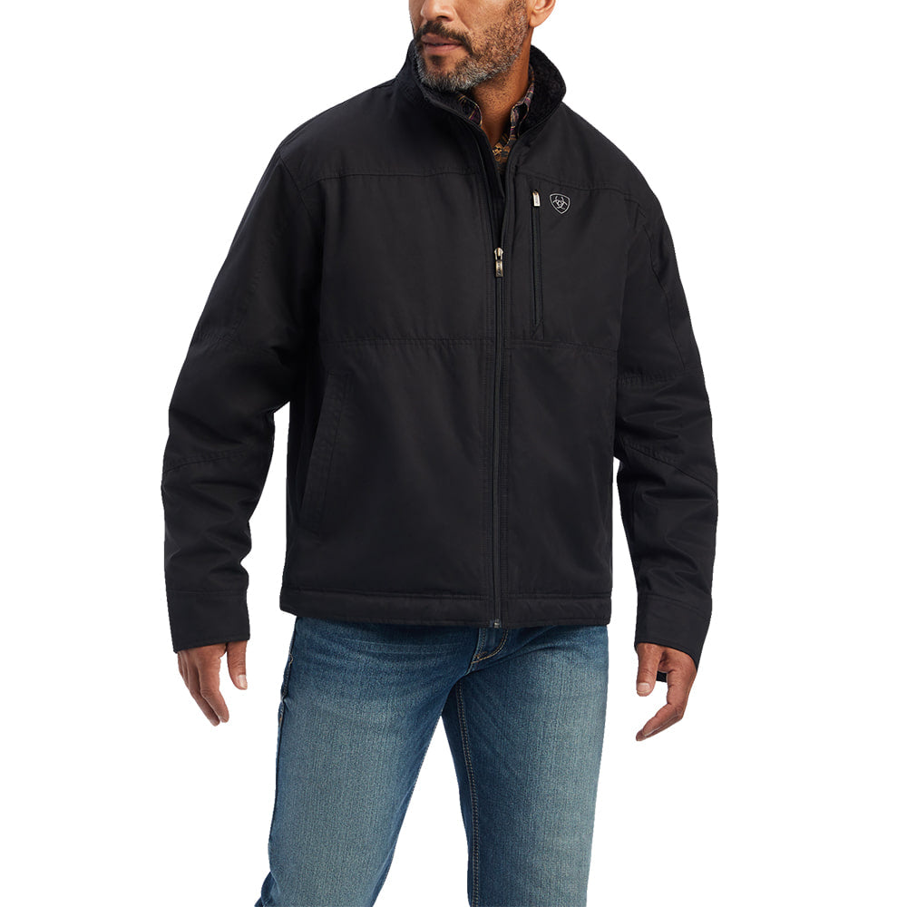 Ariat Men's Grizzly Black Canvas Jacket