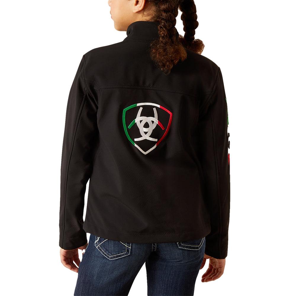 Ariat Team Mexico Black Zip Front Kids Jacket