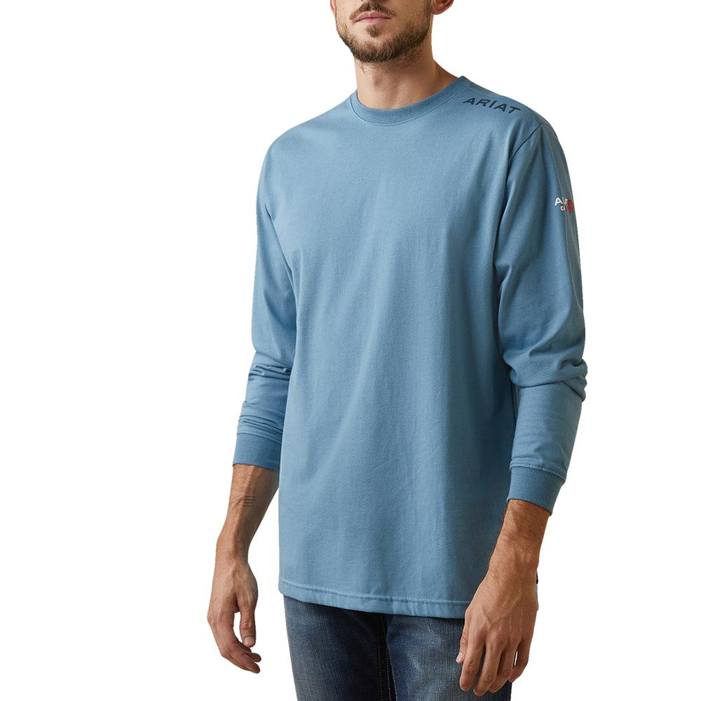 Ariat Fire Resistant Long Sleeve Blue Graphic Tee