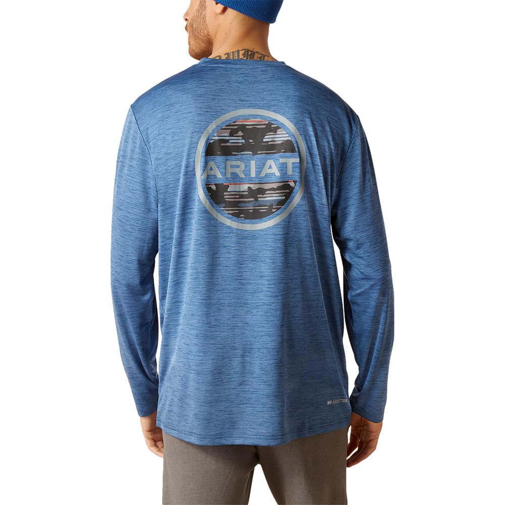 Ariat Charger Camo Circle Long Sleeve Men's T-Shirt