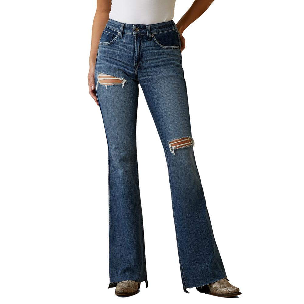 Ariat R.E.A.L. Thea Pocket Canadian Wash Women's Flare Jeans