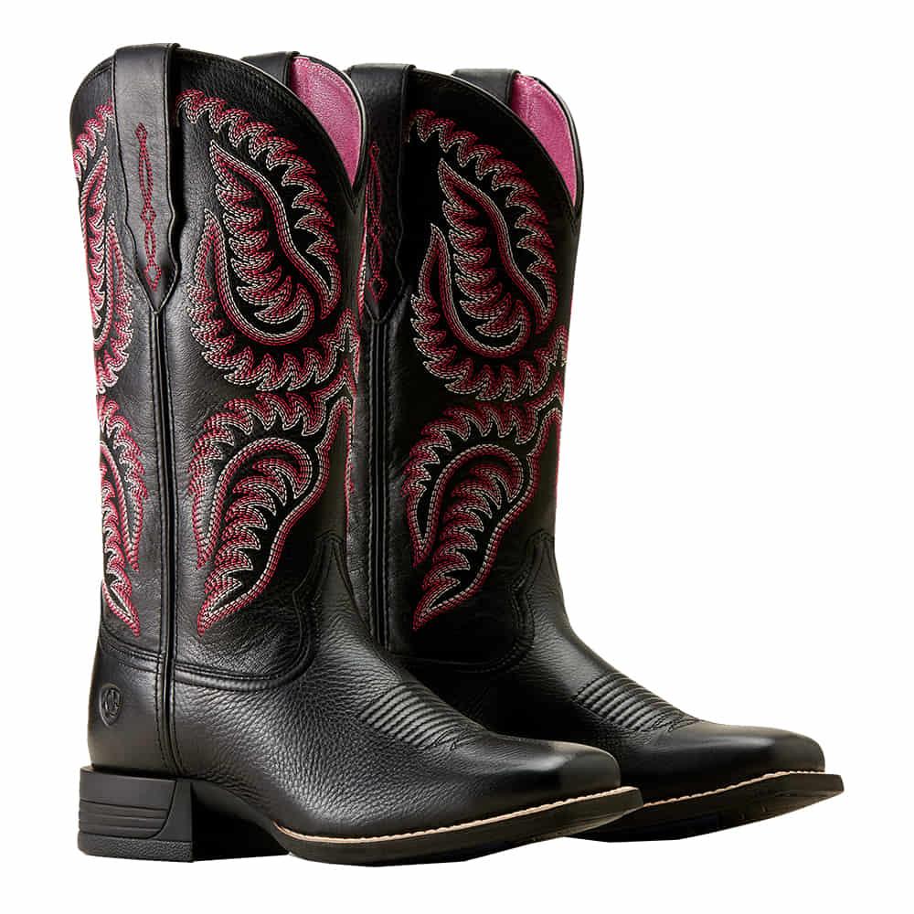 Ariat Ladies Cattle Caite Black Stretchfit Boot