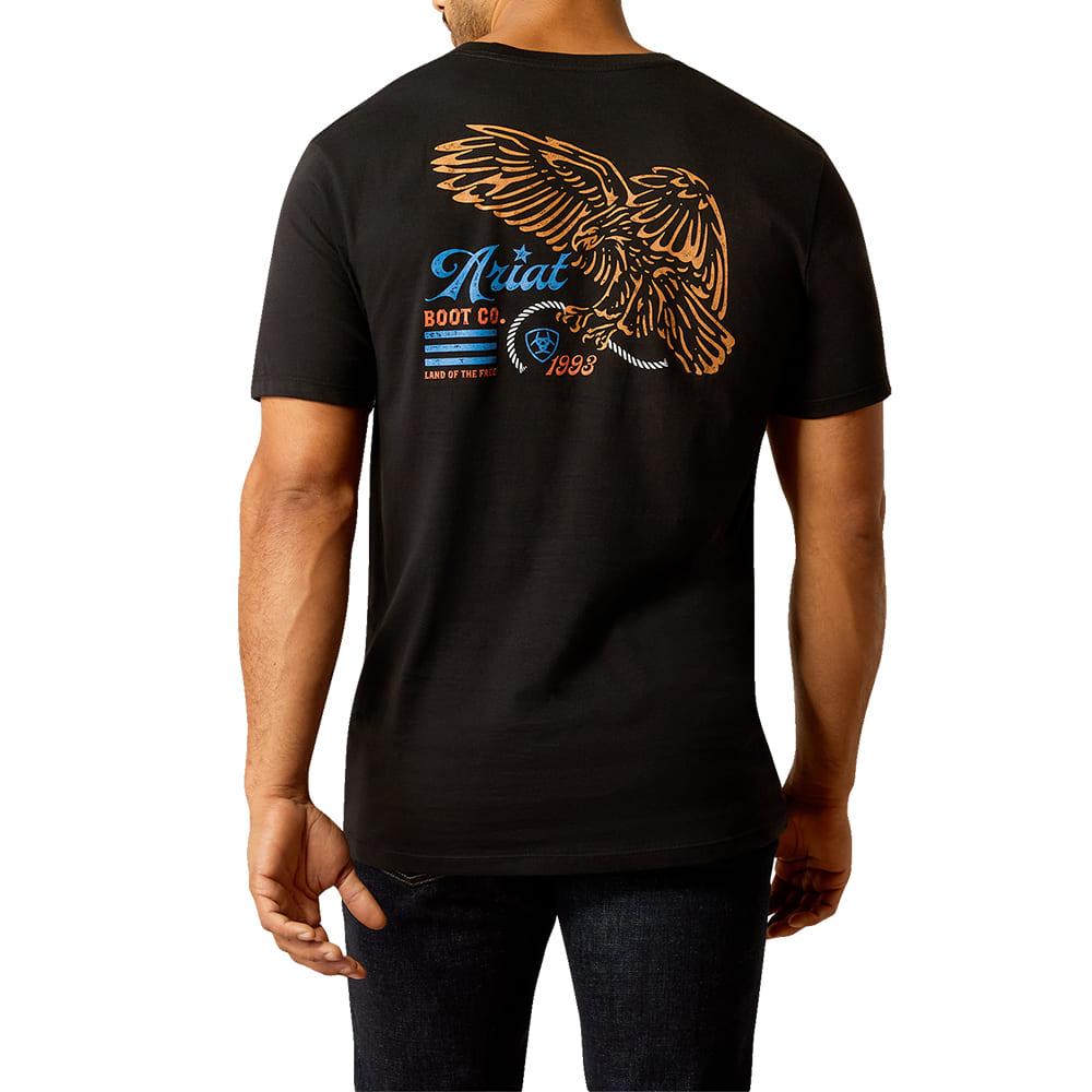 Ariat Eagle Freedom Black Short Sleeve Men's Tee