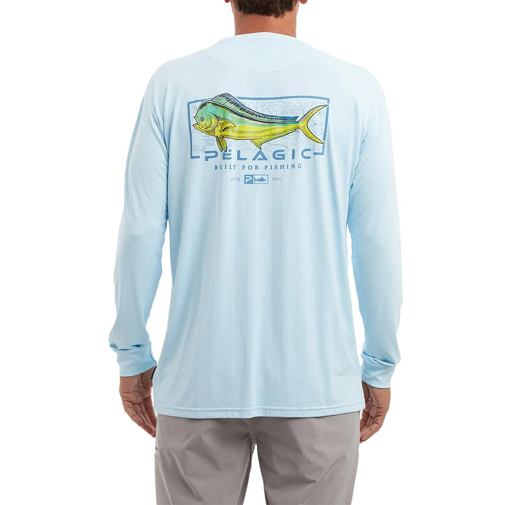 Pelagic Blue Mahi Mind Aquatek Long Sleeve Men's Shirt