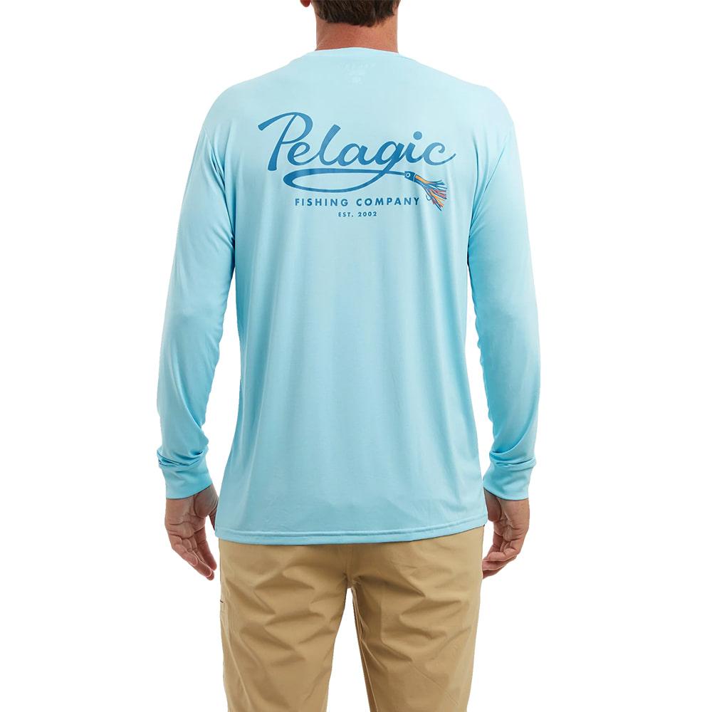 Pelagic Blue Teaser Aquatek Long Sleeve Men's Shirt