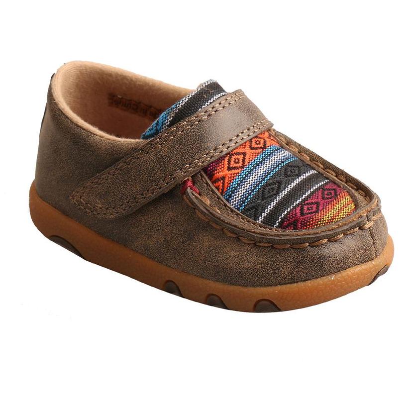 Twisted X Infant Bomber Serape Driving Moccasins