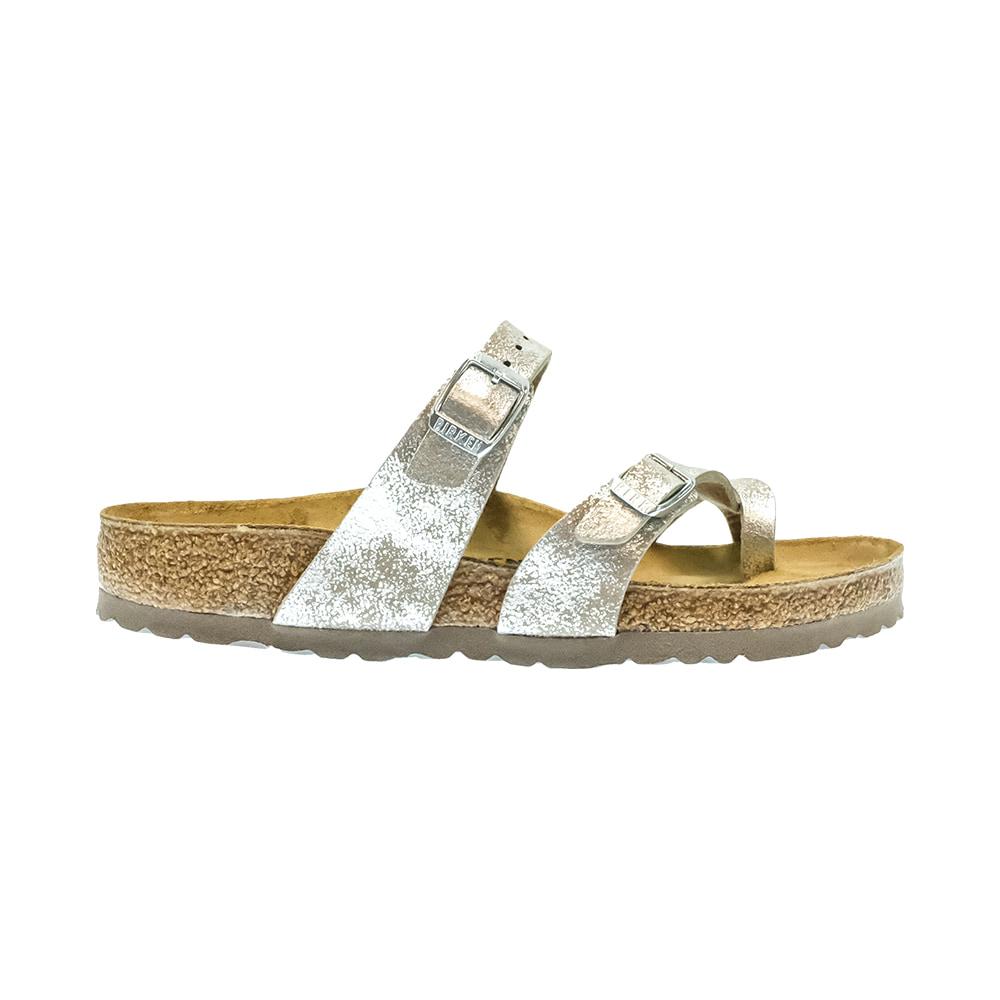 Birkenstock Washed Metallic Silver Mayari Women's Sandal