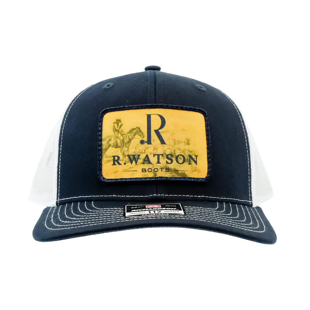 R. Watson Navy and White Trucker Hat