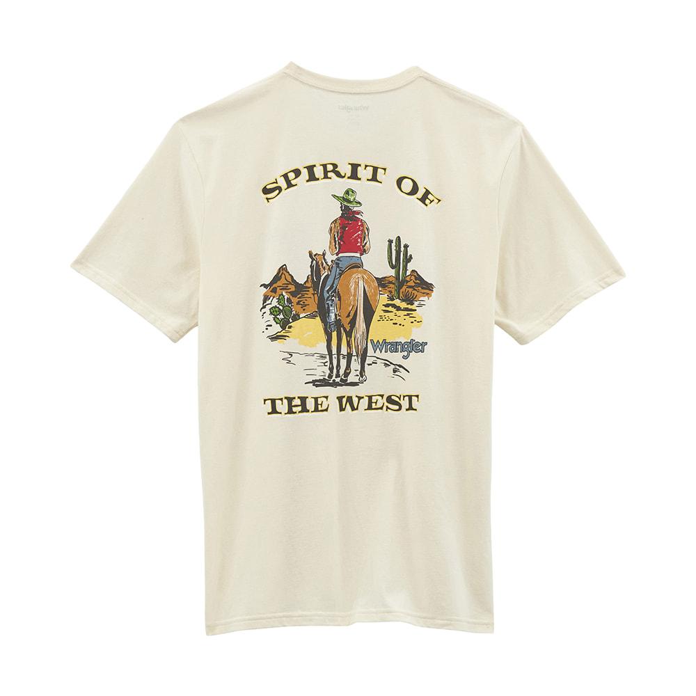 Wrangler Men's White Graphic Spirit Of The West T-Shirt