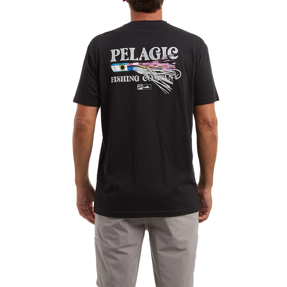 Pelagic Black Lured Premium Pocket Men's Tee