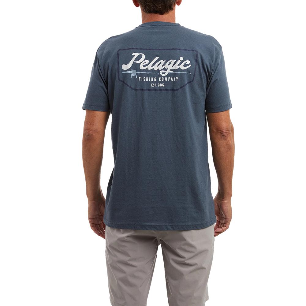 Pelagic Premium Pocket Blue Men's Short Sleeve Graphic  Tee