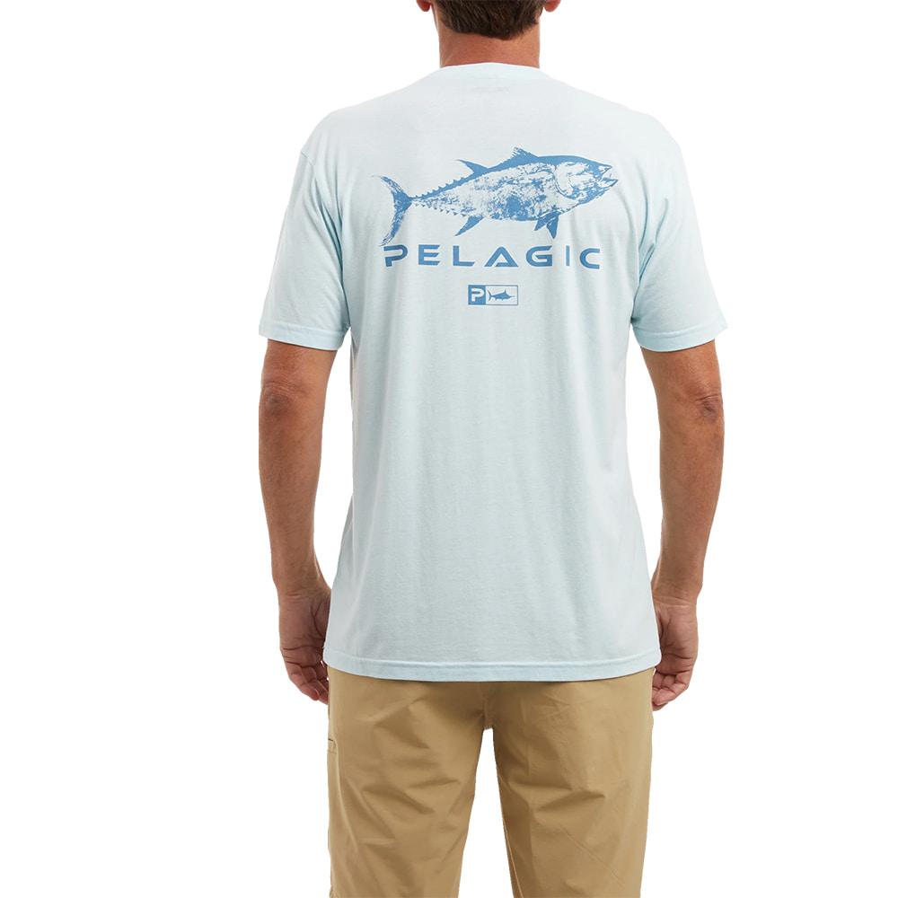 Pelagic Premium Triblend Men's Blue Fish Graphic Tee