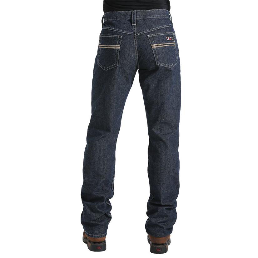 Cinch Mens Carter Flame Resistant Mid Rise Relaxed Boot Cut Jeans