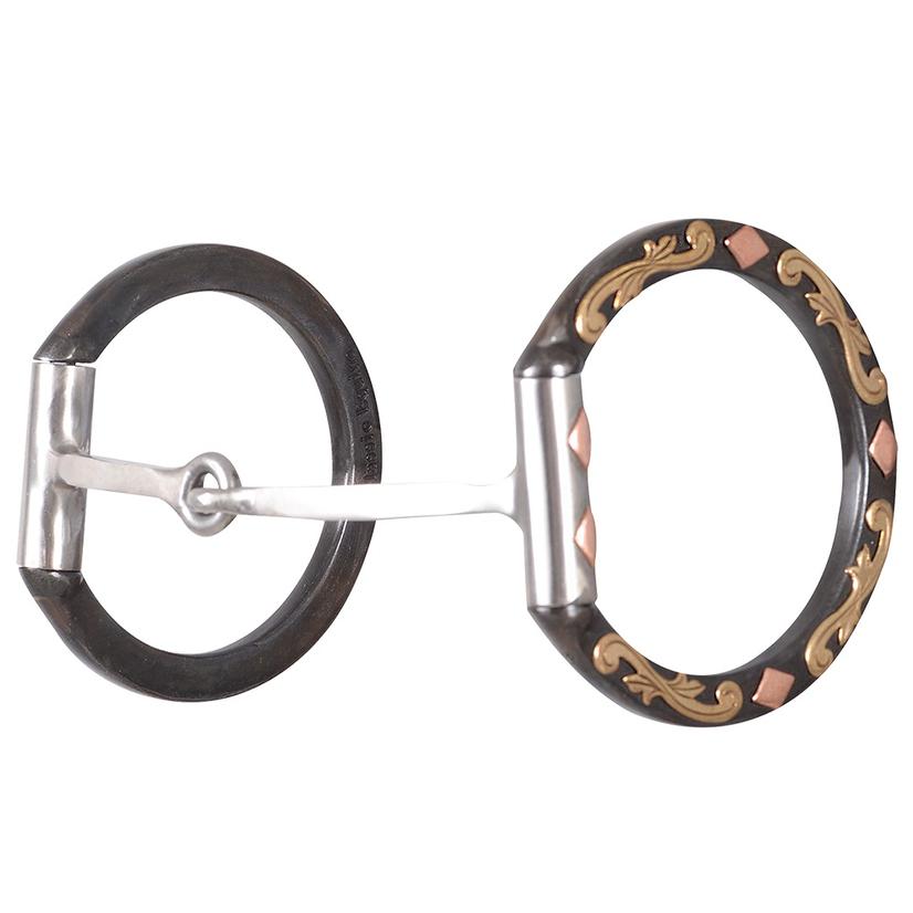 Classic Equine Square Snaffle Diamond Dee Ring