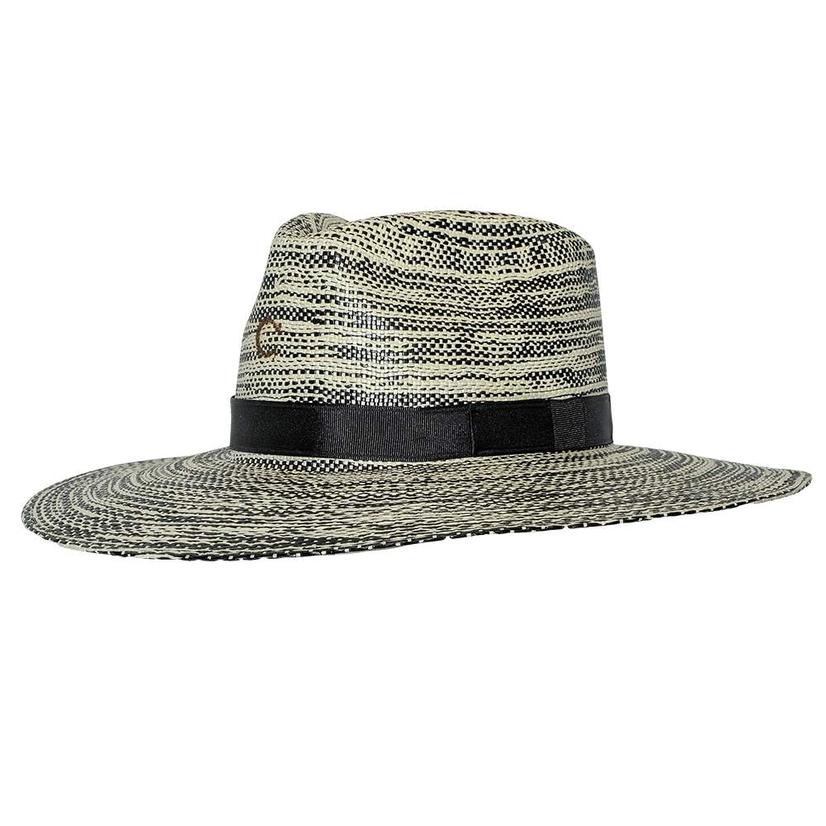 Charlie 1 Horse Hawaii Ya Natural and Black Straw Hat