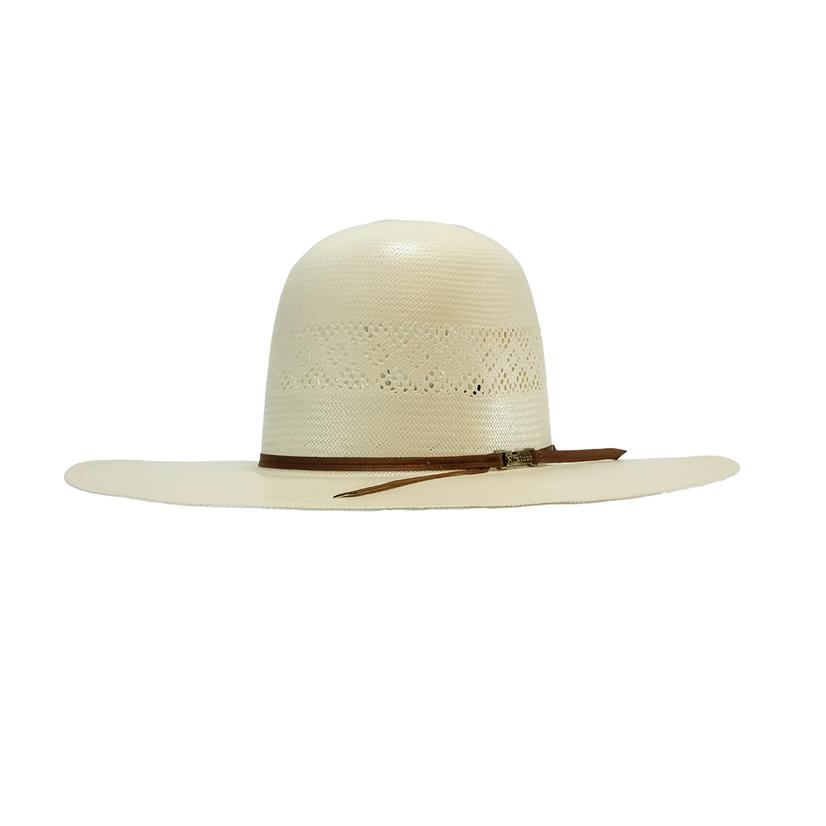 American Hat Company 4.25inch Brim Open Crown with Drilex Band Natural Straw Hat