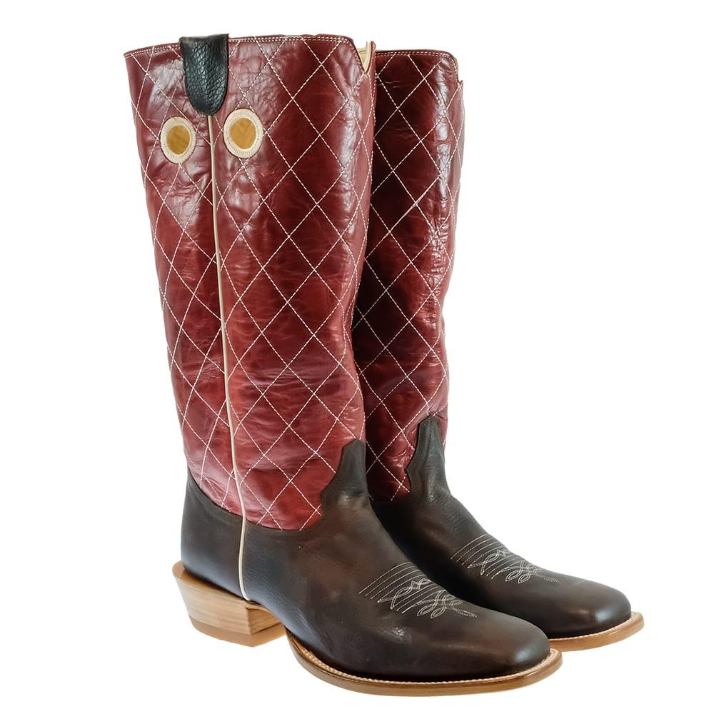 Hondo Brown Oil Tan Red Volcano Top Men's Boots