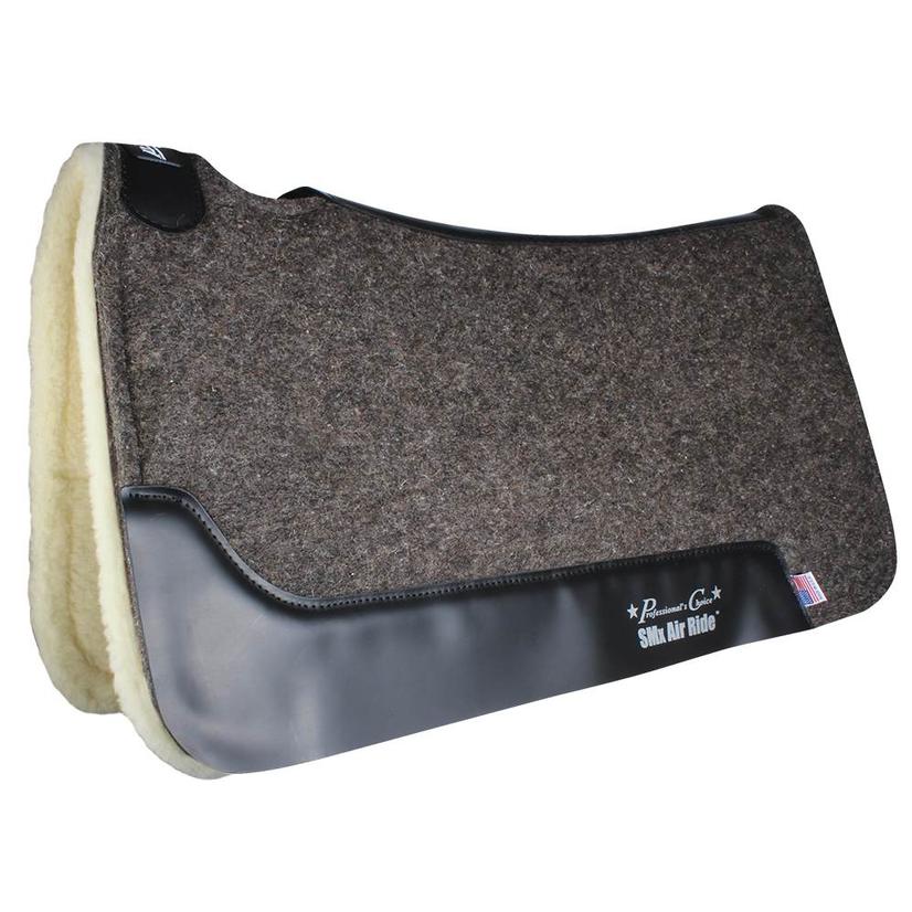 Professional Choice Cowboy Air Ride Roper Pad Fleece Bottom - Charcoal 31.5" x 34"