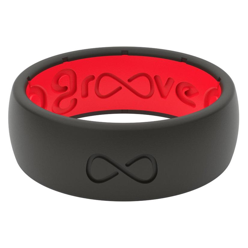 Groove Life Original Solid Silicone Ring - Black Raspberry Red