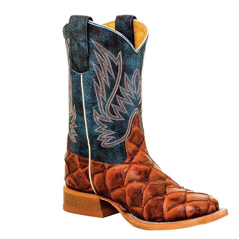 Horse Power Cognac Filet Fo Fish Seas The Day Youth Boots - Youth Sizes 4-6