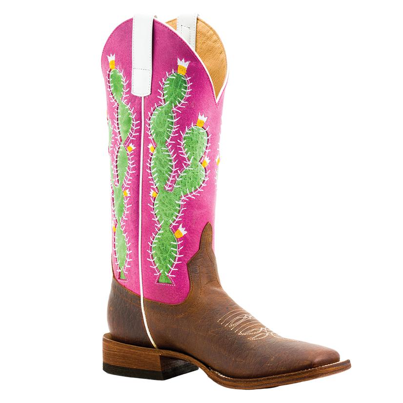 Macie Bean Girl’s Prickly Pink Sinsation Cactus Boots - Kid Sizes 9-13, 1-3