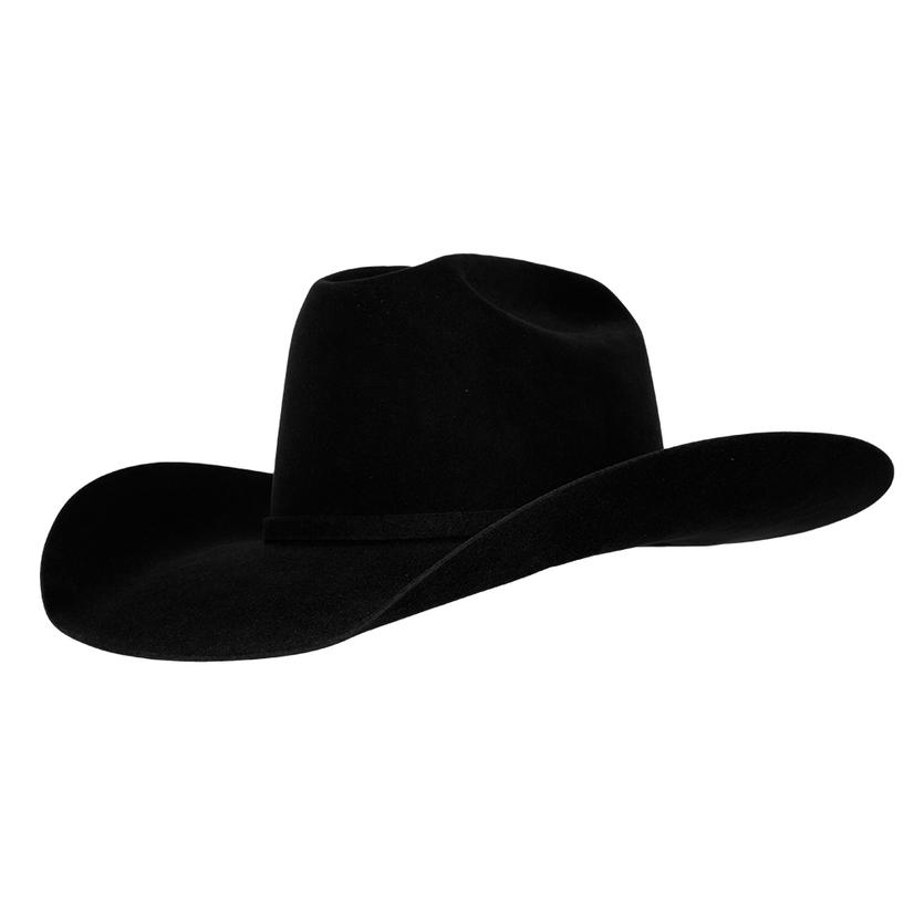 10X American Hat - Black Felt Long Oval