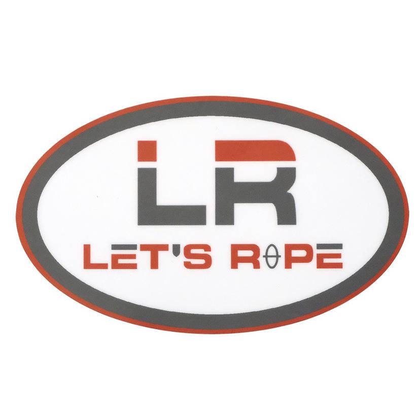 Let's Rope Oval Promo Sticker