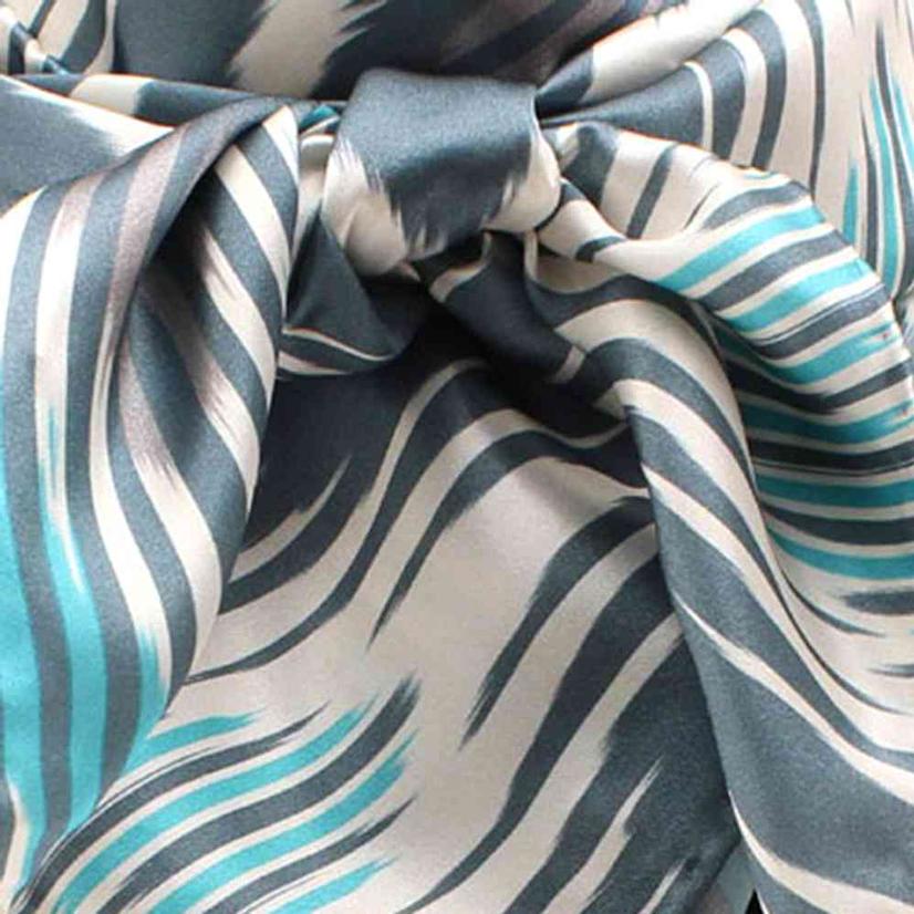 Wild Rags Turquoise Chevron Print